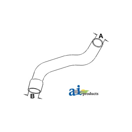 A & I Products Radiator Hose, Lower 16" x2.5" x2.5" A-L34922